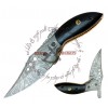 RAZORBACK VORTEX DAMASCUS STEEL BLACKSMITH FORGED KNIFE